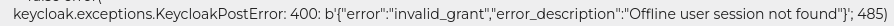 Token-related error