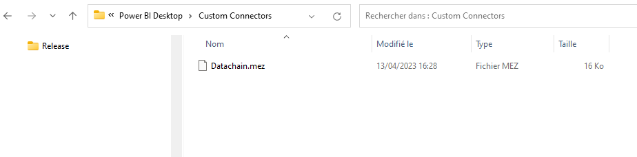 Custom Connector Datachain
