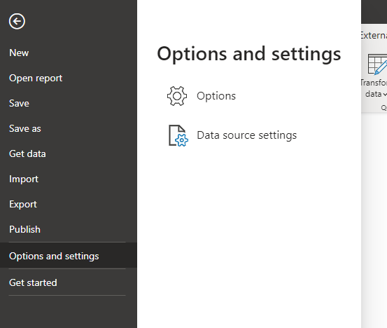 Select options